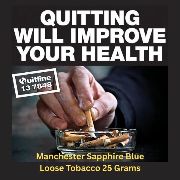 Manchester Sapphire Blue Loose Tobacco 25 Grams Pouch