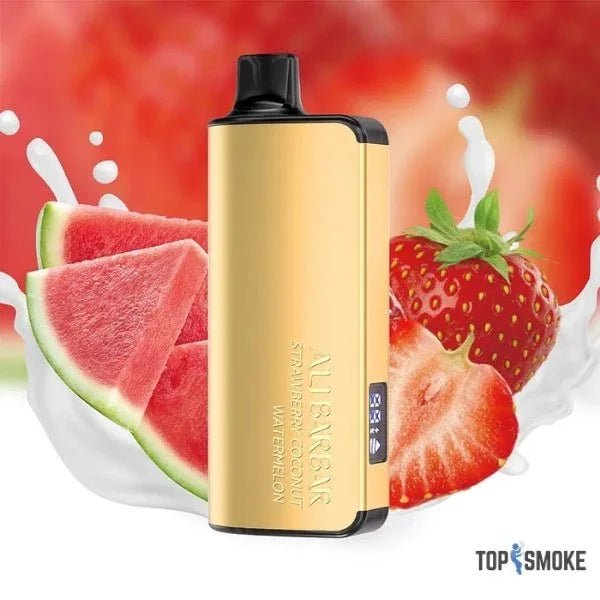 Alibarbar Ingot 9000 Puffs – Strawberry Coconut Watermelon - Top Smoke